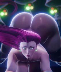  3d animated ass ass_focus beheeyem breasts femsub huge_ass huge_breasts jessie long_hair mahoumonsterart nintendo nude pokemon pokemon_(anime) pokemon_(creature) purple_hair team_rocket twerk video 