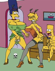  antenna bart_simpson bimbofication breasts brother_and_sister femsub hypnotic_accessory incest large_breasts lisa_simpson maledom manip marge_simpson masturbation milf mother_and_daughter mother_and_son pussy_juice remote_control sketch tech_control the_fear the_simpsons thighhighs traditional western yellow_skin 