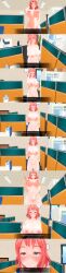 3d blue_eyes bottomless cell_phone comic custom_maid_3d_2 empty_eyes happy_trance lolislove masturbation nude office pink_hair text topless