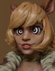 3d animal_ears brown_hair choker eh female_only femsub freckles happy_trance marvel_comics marvel_rivals ring_eyes short_hair smile solo squirrel_girl squirrel_girl_(marvel) super_hero