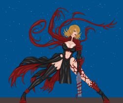 carnage_(marvel) cleavage corruption exposed_chest hellsing marvel_comics seras_victoria spider-man_(series) splaty symbiote tentacles