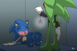 feet furry male_only maledom malesub pendulum scourge_the_hedgehog sonic_the_hedgehog sonic_the_hedgehog_(series) spiral_eyes