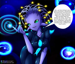  ambiguous_pov attentte breasts depth_princess dialogue femdom fish_girl furry hypnotic_light looking_at_viewer original pov pov_sub spiral tentacles text 