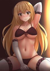  a_certain_magical_index a_certain_scientific_railgun animated animated_gif blonde_hair blush bra breasts drool empty_eyes female_only femsub gloves heart heart_eyes kazenokaze large_breasts lingerie looking_at_viewer manip misaki_shokuhou navel open_mouth opera_gloves panties pov pov_dom smile solo spiral spiral_eyes spiralgoddess_(manipper) symbol_in_eyes text thighhighs underwear very_long_hair 