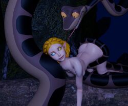  3d ass blonde_hair bottomless coils crossed_eyes disney elf elf_ears erect_nipples evil_smile femsub happy_trance hypnotic_eyes jungle kaa kaa_eyes maledom nintendo nude open_mouth pepezacookarooni princess_zelda pubic_hair smile snake the_jungle_book the_legend_of_zelda tongue tongue_out topless 