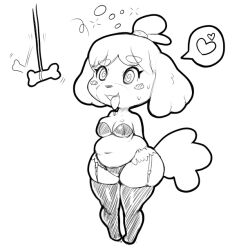 animal_crossing bbw dog_girl drool fat female_only femsub furry greyscale happy_trance hypnofood isabelle_(animal_crossing) lingerie monochrome nintendo pendulum spiral_eyes standing standing_at_attention symbol_in_eyes thighhighs tongue tongue_out underwear