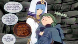 3d alm_(fire_emblem) celica_(fire_emblem) corruption english_text faye_(fire_emblem) femsub fire_emblem fire_emblem_echoes genny_(fire_emblem) mae_(fire_emblem) magic silque_(fire_emblem) tagme takumisrealmtf text