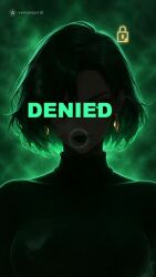    ai_art animated ass breasts caption chastity cleavage denial earrings english_text femdom green_eyes green_hair hypnotic_music ivy_jade jewelry large_breasts legs looking_at_viewer music original pov pov_sub seizure_warning short_hair short_skirt sound subliminal text trigger venus_spiral_(generator) venus_spiral_(manipper) video watermark 