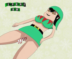 black_hair breasts candy candy_cane christmas costume dildo fangs female_only femsub hand_on_hip hotel_transylvania improvised_dildo legs lipstick mavis_(hotel_transylvania) pussy pussy_juice ring_eyes short_hair skirt smile spread_legs temperancedraws upskirt vaginal