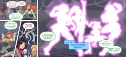 blake_belladonna bondage comic dialogue femsub glowing penny_polendina ruby_rose rwby scopedout speech_bubble tech_control tentacles text transformation weiss_schnee yang_xiao_long