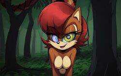  ai_art animated animated_eyes_only animated_gif breasts chipmunk_girl femdom furry hypnotic_eyes kaa_eyes large_breasts naga_girl nipples pov pov_sub red_hair sally_acorn scales short_hair sonic_the_hedgehog_(series) suppas_(manipper) topless 