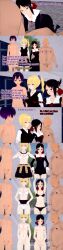 absurdres ai_hayasaka altered_common_sense bald black_hair blonde_hair blue_eyes breasts clothed dialogue english_text fat femsub fujiwara_chika green_eyes kaguya-sama_love_is_war kaguya_shinomiya long_hair maledom multiple_boys multiple_doms multiple_girls multiple_subs nipples no_eyes nude penis phone pink_hair purple_hair red_eyes school_uniform short_hair text ugly_bastard undressing undressing_command zenin1 
