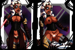 age_progression ahsoka_tano bottomless breasts choker cleavage clone_trooper corruption erect_nipples happy_trance helmet jedi_mind_trick jzerosk kneeling large_breasts lightsaber lying nude open_mouth panties penis sex shirt_lift sitting standing star_wars tattoo tentacles thighhighs togruta topless twintails underwear vaginal veins