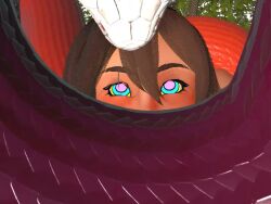 3d animated brown_hair coils dark_skin disney fellatio femsub genderswap hypnotic_eyes kaa kaa_eyes maledom mowgli penis purple_skin red_skin restrained scales snake snake_penis somefkup spiral_eyes tagme the_jungle_book video