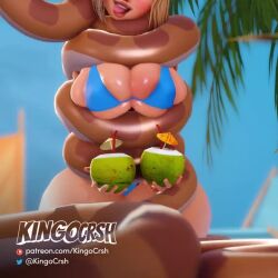  animated beach bikini blonde_hair breasts coils disney female_only femsub happy_trance huge_breasts kaa kaa_eyes kingocrsh kneeling lipstick long_hair metroid_(series) micro_bikini nintendo open_mouth outdoors ponytail samus_aran smile snake sound swimsuit the_jungle_book thick_thighs thighs tongue tongue_out video voice_acted 