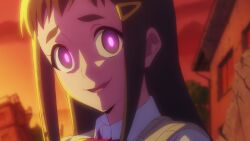  digimon digimon_beatbreak femsub glowing glowing_eyes happy_trance hitomi_shinomiya pink_eyes 