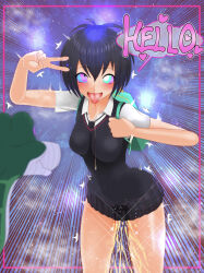  ahegao backpack disney drool femsub happy_trance kaa kaa_eyes marvel_comics peni_parker saimin_sushi school_uniform short_hair spider-man:_across_the_spider-verse spider-man_(series) squirting the_jungle_book tongue tongue_out urination v 