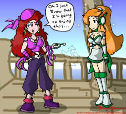  antenna boots breasts brokenteapot captain_syrup dialogue female_only femdom femsub gloves happy_trance headphones hypnotic_accessory large_breasts long_hair mona_(warioware) nintendo orange_hair pirate red_eyes red_hair remote_control standing standing_at_attention super_mario_bros. tech_control text wario_land warioware 