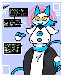  blush cat_girl deltarune erect_nipples female_only femsub furry kilroylucy18 ring tail tasque_manager whip wide_hips yellow_eyes 