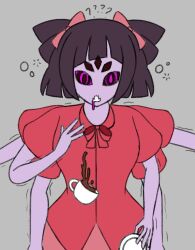 female_only femsub grey_background muffet solo spider_girl tagme undertale usakiki