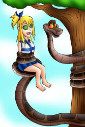  blonde_hair disney fairy_tail femsub happy_trance jerrydestrtoyer kaa kaa_eyes lucy_heartfilia snake the_jungle_book 