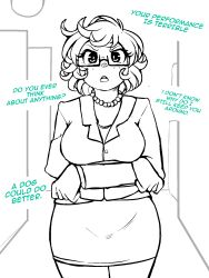 before_and_after business_suit comic consensual dialogue femsub freckles glasses instant_loss necklace pov pov_dom short_hair sweaterbrat text