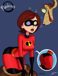 androgynous ass disney drool elastigirl femsub helen_parr kaa kaa_eyes maledom milf open_mouth pandroso pixar red_hair the_incredibles the_jungle_book