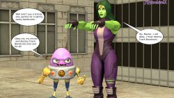 3d bare_shoulders breasts crash_bandicoot_(series) dialogue expressionless femsub green_hair green_skin hypnolordx large_breasts long_hair marvel_comics n-tranced n._trance open_mouth she-hulk source_filmmaker spiral_eyes standing standing_at_attention super_hero symbol_in_eyes tech_control text
