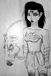 black_hair black_sclera brain_injection crown danemis dc_comics doudile empty_eyes expressionless femdom femsub jewelry justice_league_action! lipstick original short_hair spiral_eyes super_hero symbol_in_eyes traditional witch wonder_woman