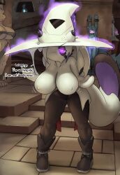  animal_ears arms_above_head assimilation erect_nipples erect_nipples_under_clothes femsub furry glowing glowing_eyes hat multiple_subs original ozoneserpent purple_eyes restrained ring_eyes tail 