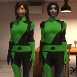  3d black_hair blue_hair dc_comics female_only femsub final_fantasy final_fantasy_vii fortnite gag grey_skin kim_possible_(series) long_hair microchip multicolored_hair multiple_girls multiple_subs raven red_eyes regaliarender short_hair signature tech_control teen_titans tifa_lockhart white_skin 