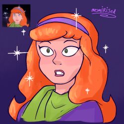  daphne_blake female_only femsub mesmirised orange_hair scooby-doo_(series) solo sparkle spiral_eyes 
