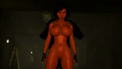  3d absurdres altered_common_sense altered_perception angry assertive_sub bare_shoulders bioshock bioshock_infinite collarbone comic corruption elizabeth_comstock femsub fingerless_gloves glowing_eyes hypnotized_dom maledom navel nude pink_eyes scelusnizer source_filmmaker squirting unaware 