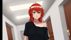  animated blonde_hair changer_(character) femsub green_eyes magic red_hair sound topless video virtual_youtuber voice_acted 