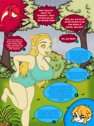  a_little_worm chicken_pose nintendo pet_play princess_zelda the_legend_of_zelda 