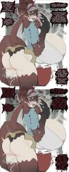  ass_expansion bimbofication breast_expansion fangs femsub frozenaardvark furry looking_at_viewer looking_back nintendo orgasm pokemon pussy_juice rosa_(pokemon) sequence text torn_clothes transformation virus werewolf 
