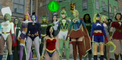  barbara_gordon bare_legs batgirl batman_(series) black_canary black_hair blonde_hair cassandra_cain dc_comics emerald_empress female_only femdom femsub green_eyes green_lantern green_lantern_(series) grey_skin huntress jessica_cruz justice_league_(series) long_hair mary_batson mary_marvel multiple_girls multiple_subs orange_hair power_girl purple_hair raven short_hair skirt sleeperheroine starfire stargirl super_hero supergirl teen_titans wonder_woman zatanna_zatara 