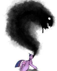 animals_only blood femsub horns horse long_hair multicolored_hair my_little_pony nightmare_fuel open_mouth pink_hair possession purple_hair tears thespectral-wolf twilight_sparkle wings