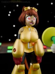  3d animal_ears animated bare_shoulders before_and_after brown_hair cat_ears cat_girl cat_tail drool erect_nipples erect_nipples_under_clothes furry gameoverse glasses glasses_on_head goggles_on_head hypno_beam jimmy_neutron_(series) kit_bodega_(gameoverse) large_breasts leaning_forward open_mouth red_eyes short_hair slouching sound spiral_eyes standing symbol_in_eyes tagme tail thehypnopotamus video 
