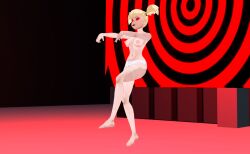 3d ass batman_(series) blonde_hair dc_comics femsub harley_quinn hypnobrother hypnotic_screen hypnotized_walking large_breasts panties spiral_eyes zombie_walk 