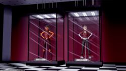  3d adora blonde_hair cat_ears cat_girl catra display femsub glass happy_trance hypnotic_screen latinkaixa one_bar_prison she-ra_and_the_princesses_of_power spiral_eyes standing stasis_tank 