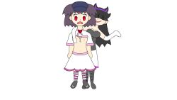 black_hair breast_grab breasts empty_eyes female_only femdom femsub magical_girl original the_new_o-girl yuri