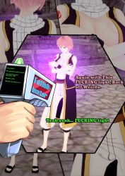  altered_common_sense corruption dialogue enemy_conversion fairy_tail goth instant_loss large_breasts minlimarcus natsu_dragneel rock_of_succubus sequence tattoo transformation 