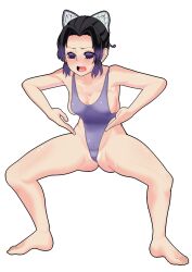  artist_request body_control demon_slayer femsub haigure large_breasts shinobu_kocho swimsuit 