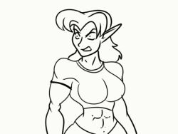  animated animated_gif before_and_after breast_expansion breasts dark_elf dungeons_and_dragons elf elf_ears elkantar_rostorgh_(samuraicowboy231) femsub huge_breasts muscle_girl open_mouth original sketch torn_clothes transfem transgender_identity unfocused_eyes wall_eyed zombifier 