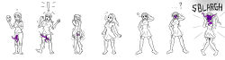  before_and_after betty_(psi) comic corruption femsub freckles humor mask nightmare_fuel nintendo original parasite psi pussy_tentacles sex shyguy socks super_mario_bros. tentacle_in_mouth tentacles text thighhighs transformation vaginal 
