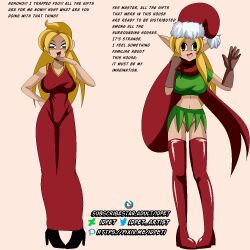 before_and_after bottomless convenient_censoring elf_ears empty_eyes happy_trance heterochromia idpet no_panties transformation