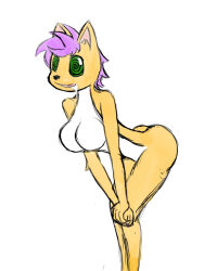 breasts drool female_only femsub furry happy_trance large_breasts purple_hair short_hair solo spiral_eyes symbol_in_eyes