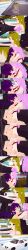  absurdres altered_common_sense bikini bikini_top blonde_hair blush closed_eyes dialogue english_text eye_roll femsub green_eyes grey_eyes kissing long_hair maledom original pink_eyes pink_hair purple_hair sex short_hair sunglasses text vaginal zenin1 