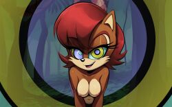  ai_art animated animated_eyes_only animated_gif breasts chipmunk_girl femdom furry hypnotic_eyes kaa_eyes large_breasts naga_girl nipples pov pov_sub red_hair sally_acorn scales short_hair sonic_the_hedgehog_(series) suppas_(manipper) topless 